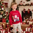 thumbnail image 6 of Kids Christmas Sweatshirt Kids Santa Claus Elk Shirt Xmas Cotton Long Sleeve Tops for 7T, 6 of 8