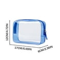 thumbnail image 3 of Transparent Toiletry Bag, Travel Makeup Organizer, Leakproof Clear Travel Pouch for Toiletries and Cosmetics, Durable Lightweight Portable Bathroom and Beach Accessory, 17x6x12cm, 3 of 6