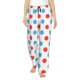 thumbnail image 1 of Fotbe Red Blue Polka Dots Pantalones de Pijama para Mujer, Pantalones de Dormir, Pantalones Pj con Cordón y Bolsillos-X-Large, 1 of 6