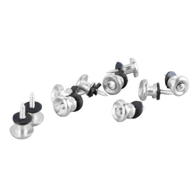 10 Pcs Guitar Strap Lock Button, Mushroom Style Adjustable Universal Strap Lock Pin For Ukulele Bass