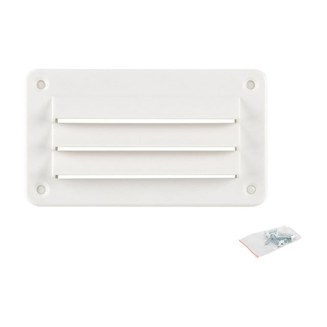 Ventilateur d'Échappement à Persiennes pour VR, Sortie d'Air en Plastique Étanche pour Accessoires de Véhicule Récréatif, Feuille Perforée, Outil pour VR