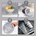 thumbnail image 3 of Mixing Bowls Set with TPR Lids - 12 Piece Plastic Nesting Bowls Set includes 6 Prep Bowls and 6 Lids, Microwave Safe (Grey), 3 of 5