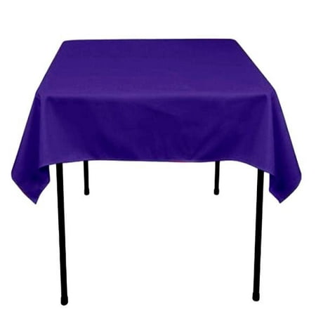 

20 pack 54 x 54 Square Overlay Tablecloth 100% polyester Wholesale Wedding (Color: Eggplant Purple)