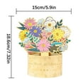 thumbnail image 3 of Jacenvly Outdoor Christmas Decorations Happy Mother'S Day Three-Dimensional Greeting Card Paper Carving Blessing Message Card Mother'S Day Gift Christmas Lights, 3 of 4