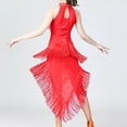 thumbnail image 3 of Oplxuo Women's Sequins Latin Dance Fringe Dresses, 20s Vintage Gatsby Cocktail Flapper Dress Sexy Tango Ballroom Costumes, 3 of 3