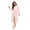 LIGHT PINK, variant on OLGDLZW Women's Hooded Fleece Robe, Soft Plush Full Length Bathrobe with Pockets and Tie Belt, Cozy Long Lounge Robe for Home,Black L/XL