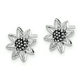 thumbnail image 2 of Primal Silver Sterling Silver Rhodium-plated Sunflower Post Earrings, 2 of 5