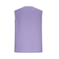 thumbnail image 6 of Jinhomg Men's Waffle T-Shirt Half Zip Sleeveless Tank Tops Color Block Traditional Vintage Shirts Outdoor Fashion Faux Two-Piece Tanks with Zipper Pocket Purple,XL, 6 of 7