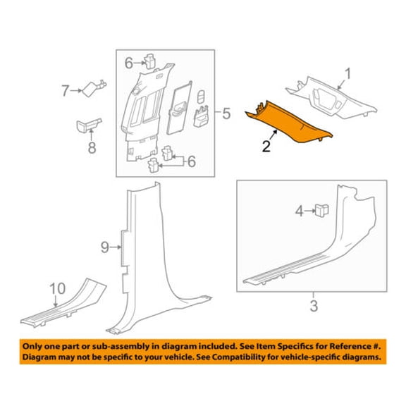 GM OEM Interior-Wndshld Pillar Trim Left 23251018