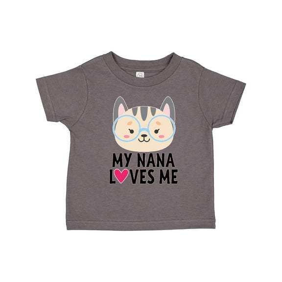 Inktastic Nana Loves Me Grandchild Girls Toddler T-Shirt