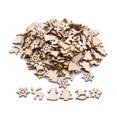 thumbnail image 1 of Adornos colgantes de madera Natural para Navidad, minicopo de nieve, árbol de Navidad, confeti, para el hogar Decoración de mesa, regalo de Año Nuevo, 100 unids/lote por bolsa, 1 of 3