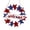 Red/White/Blue, variant on HengDidi 4th of July Patriotic Wooden Star Wreath - 12 Inch Red White Blue Front Door Hanging Decor for Independence Day, Home & Outdoor Celebration