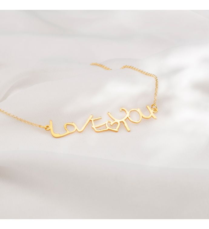 Custom Signature Handwriting Necklace – Ashley Lozano Jewelry