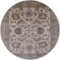 thumbnail image 1 of Ahgly Company Indoor Round Mid-Century Modern Puce Purple Oriental Area Rugs, 3' Round, 1 of 6
