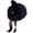 Black, variant on Hsqqdc Women Glitter Velvet Pointer Hat Organza Lace Ruffle Trim Star Pendant Bow Party Headpiece