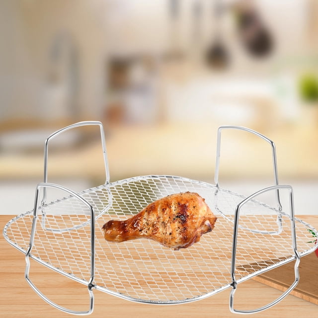 UPOUART Air Fryer Oven Accessories Stainless Steel Grilling Rack with Grid Design for Efficient Cooking