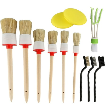 

12Pcs Car Detailing Brush Kit Auto Inner for Wheel Clean Set