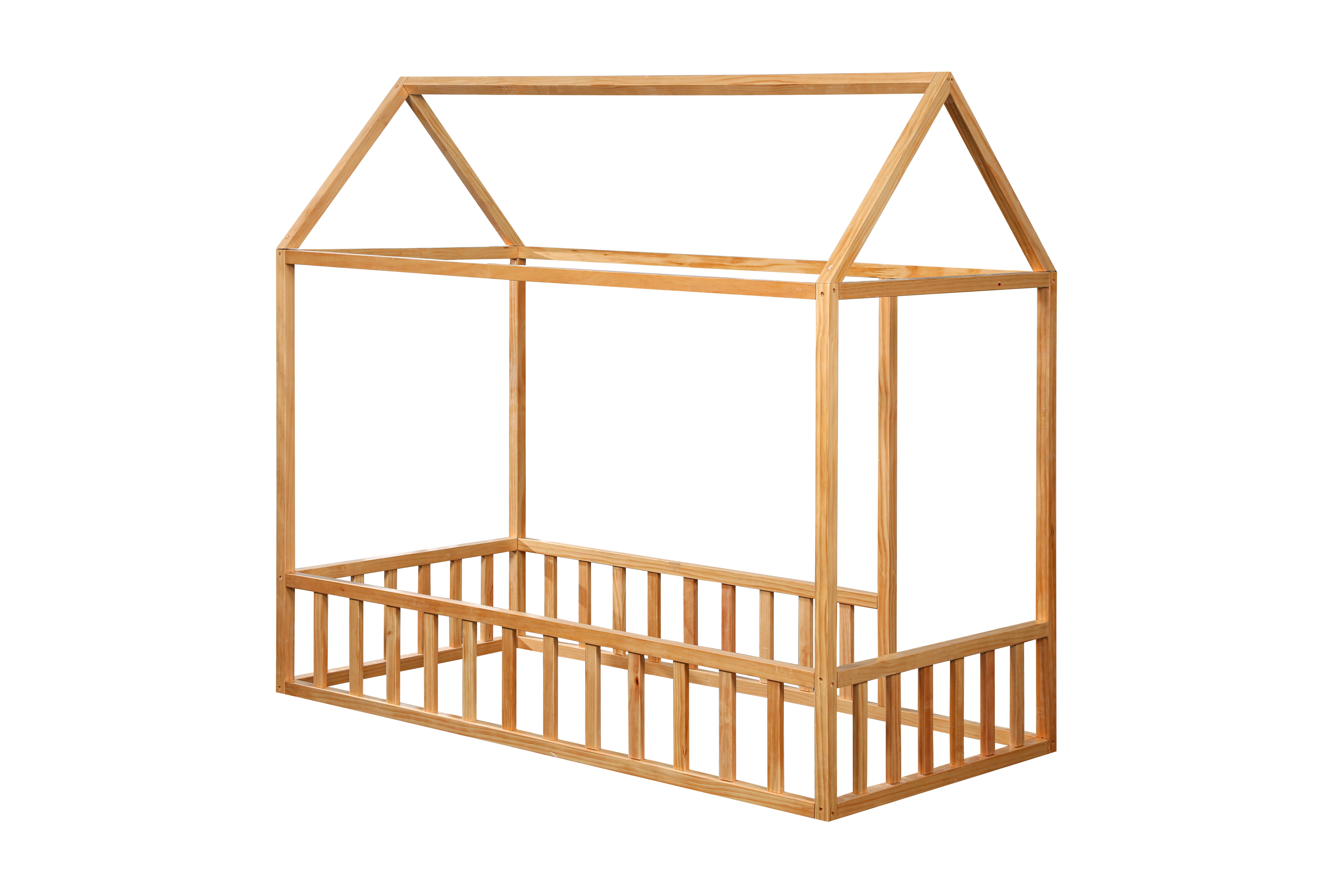 2MamaBees Montessori House Bed with Rails Crib