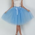 thumbnail image 2 of TAIAOJING Carnevale New Women Tulle Skirts Knee Length Long Adult Tutu Layered Short Prom Party Midi Skirt, 2 of 5