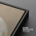 thumbnail image 5 of IDEA4WALL Framed Canvas Wall Art Full Moon Minimalist Beige Toned Lunar Astronomical Photography Print Rustic Minimal Planet Modern Art Relax/Calm for Living Room, Bedroom, Office - 24"x36" Black, 5 of 5