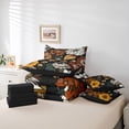 thumbnail image 6 of Homewish Vintage Flowers 7 Pieces Bedding Comforter Set For Kids Teens Adults,Chic Floral Blossoms Full Bedding Set Lightweight,Retro Exotic Style Fitted Sheet Flat Sheet,Ultra Soft Home Decor, 6 of 8