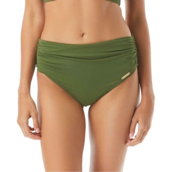 Carmen Marc Valvo womens  Ruched Bikini Top, XS, Red