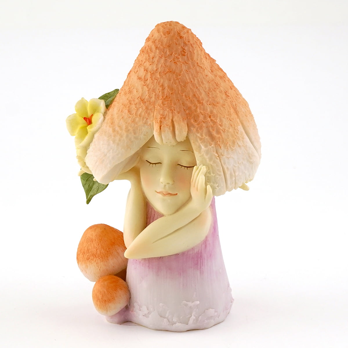 Miniature Figurine FAIRY GARDEN ~ Small Purple Enchanted Mushroom Fae ~ NEW