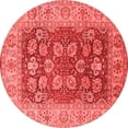 thumbnail image 1 of Ahgly Company Indoor Round Oriental Red Industrial Area Rugs, 7' Round, 1 of 4