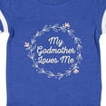 thumbnail image 4 of Inktastic My Godmother Loves Me Girls Baby Bodysuit, 4 of 5