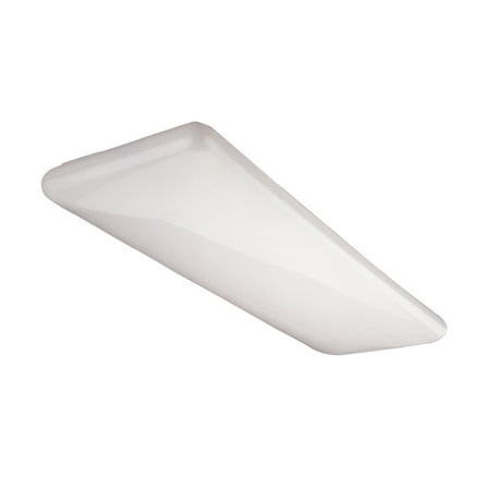 Wood Cloud Ceiling NICOR Lighting 4 Ft. Designer Quad-Lamp 32-Watt T8 Fluorescent Cloud Ceiling Fixture with White Acrylic Lens (10373EB) ()