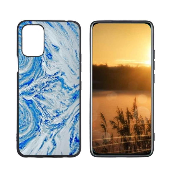 Blue-Marble-82 Phone Case, Degined for LG K62 Case Men Women, Flexible Silicone Shockproof Case for LG K62
