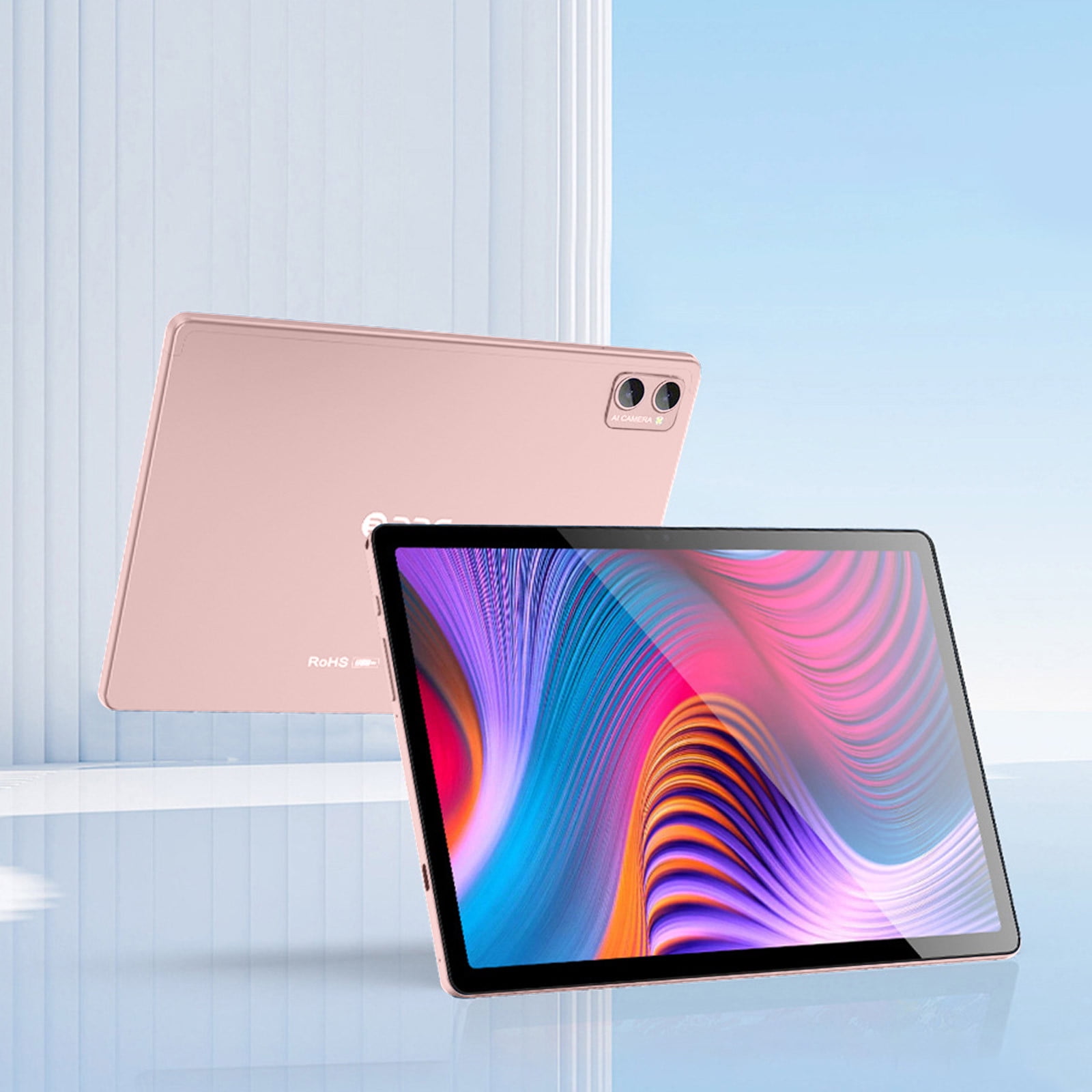 10.1 Inch Android Tablet, 4GB RAM 32GB ROM, 256GB Expand, 5G WiFi, Dual SIM, GPS, Bluetooth, 6500mAh Battery, FHD Display, Face ID