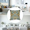 thumbnail image 5 of nygtbtfer Mid Century Curve Ogee Striped Outdoor Pillow Covers Set of 2, Decorative Throw Pillow Case, Yellow Orange Blue White Linen Soft Cozy Cushion Pillowcases, 5 of 7