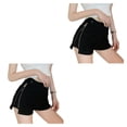 thumbnail image 1 of Sonducket Poliéster Mujer Jeans Reemplazo Primavera Verano Elegante Casual Señoras Viajando Compras Pantalones cortos de mezclilla Ropa Negro L 2piezas, 1 of 6