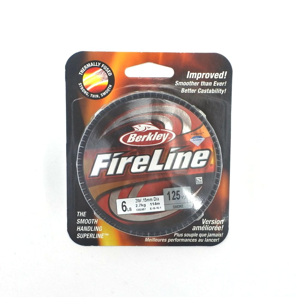 Berkley FireLine 125yd/114m Smoke Color Braid Fishing Line Strong Fishing Wire Walmart Canada
