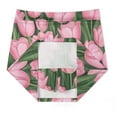 thumbnail image 7 of Bouquet of Pink Tulips Flowers Women's Shorts Non-Slip Single Pocket A-line Trouser Skirt Summer Shorts Casual Shorts for Women, 7 of 7