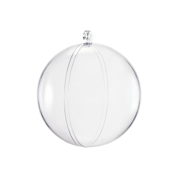 24 Pack 40mm Clear Plastic Ornaments Ball for Christmas Tree Ornaments Hanging