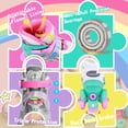 thumbnail image 4 of Patines con forma de unicornio arcoíris con forma de 4 piezas para niñas de 2 a 5 a 8 años, 4 of 8