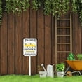 thumbnail image 2 of Letrero metálico de 8 x 12 pulgadas con estacas para jardín, para polinizadores, sin pesticidas, abejas de guardia, hábitat de polinizadores, accesorios inoxidables para jardín de flores., 2 of 5