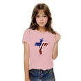 thumbnail image 4 of BRGZLK Boys Girls Independence Day Patriotic Tops Kids Memorial Day Flag Printed Shirt Fashion Cute Round Neck Cotton Short Sleeve Tees Pink 3-4 Years, 4 of 6