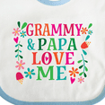 thumbnail image 4 of Inktastic Grammy and Papa Love Me Girls Baby Bib, 4 of 4