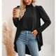 thumbnail image 4 of Blusa con dobladillo asimétrico falso, 2 piezas falsas de manga larga Blusa de manga larga falsa Blusa con dobladillo irregular falso Eleva tu experiencia, 4 of 8