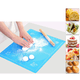 thumbnail image 4 of Tapete para hornear rodante para masa de pastelería Tabla de amasar de pastelería de silicona espesada con medidas Antiadherente de grado alimenticio Estera para hornear de masa rodante antideslizante Xemadio 2033492-2, 4 of 9