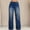 *Dark Blue, variant on Women's Plus Size Drawstring Waist Jeans, Wide Leg Baggy Denim Pants with Pockets Light Blue,Womens Plus XXL