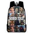 thumbnail image 2 of Skibidi Toilet Printed Backpack Kids Breathable School Book Bags Large Capacity Lightweight Rucksack Travel Daypack Gift, 2 of 3