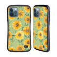 thumbnail image 1 of Head Case Designs Officially Licensed Ninola Floral Art Sunflowers Green Hybrid Case Compatible with Apple iPhone 12 / iPhone 12 Pro, 1 of 7