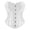 White, variant on Womens Corset Tops Sleeveless Built In Bra Bustier Overbust Tank Top Spicy Strapless Sheer Lace Mesh Blouses Burgundy