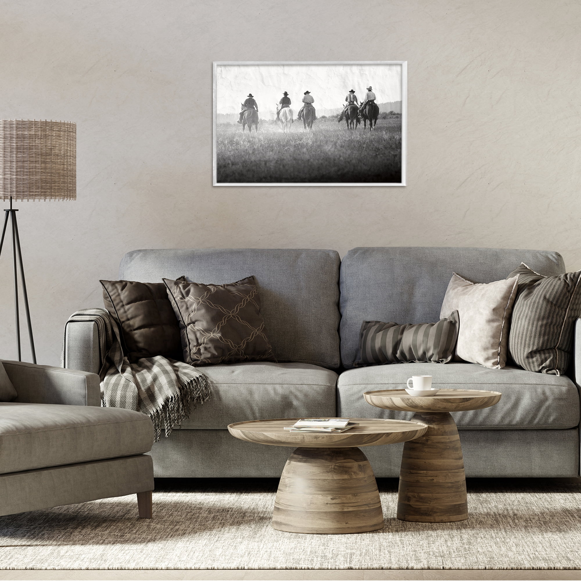 Stupell Industries Riding Toward The Horizon White Framed Giclee Art, design by Superstock