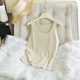 thumbnail image 5 of Asxite Womens Pajamas Casual Loose Breathable Sleeveless Crew Neck Solid Sleep Shirt, 5 of 7