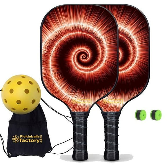 Pickleball Factory PB00041-6-G Near Me Pickleball Set - Whirlings Pickleball Equipment , Glassfiber Graphite